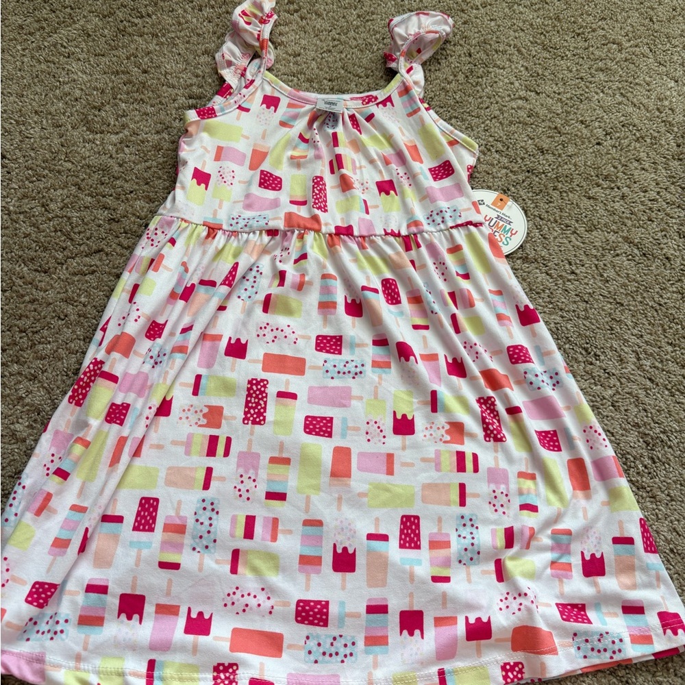 Playful Popsicle Print Kids Dress